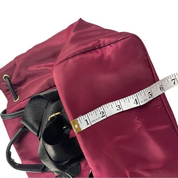 Compact Rucksack Backpack in Magenta Trimmed in Black - Picture 14 of 14